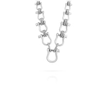 Graduated Shackle Infinity Necklace