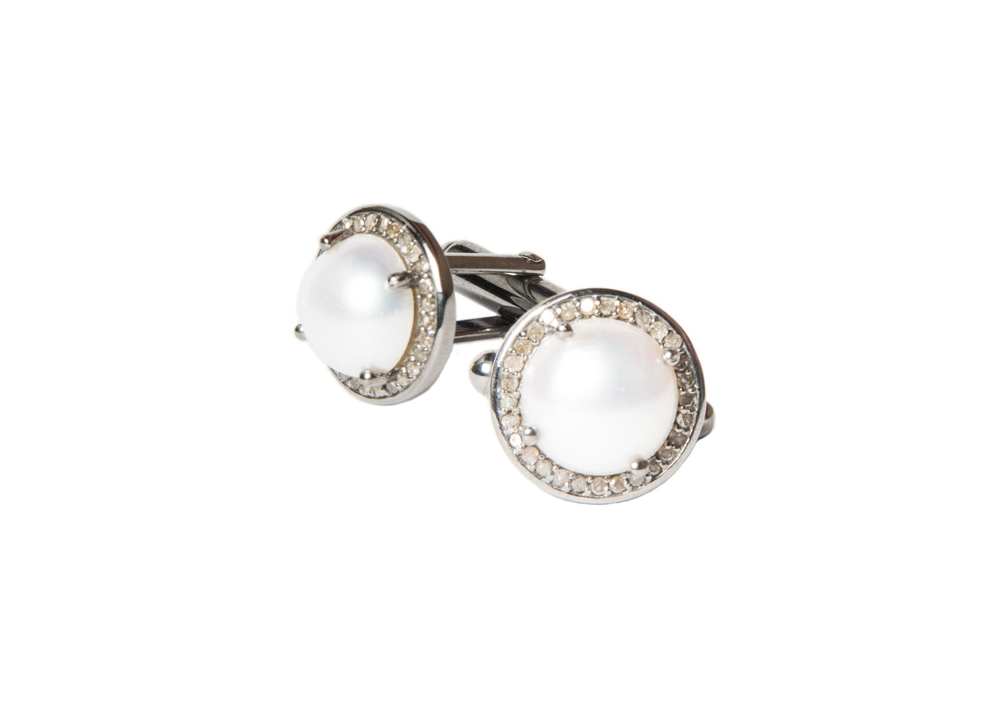 Weekender Cuff Links - Hottest Designer Pearl and Leather Jewelry | VINCENT PEACH
