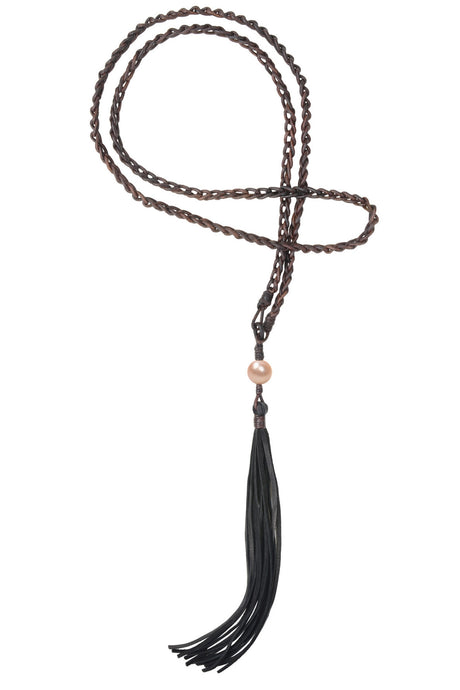 Comoros Tassel Necklace, Various - Hottest Designer Pearl and Leather Jewelry | VINCENT PEACH
 - 2
