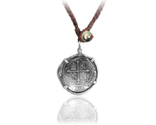 eight reales silver coin necklace from shipwreck La Consolacion