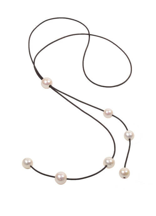 Bolo Cascade Necklace, Freshwater - Vincent Peach Fine Jewelry