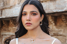 Gold teardrop diamond Hoop Earrings - Vincent Peach Fine Jewelry