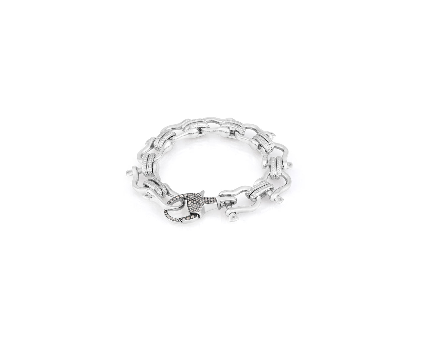 Shackle Infinity Lock Bracelet  Diamond – Vincent Peach Fine Jewelry